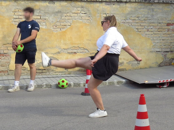Bild: Nina Auswerth beim Schuss.
